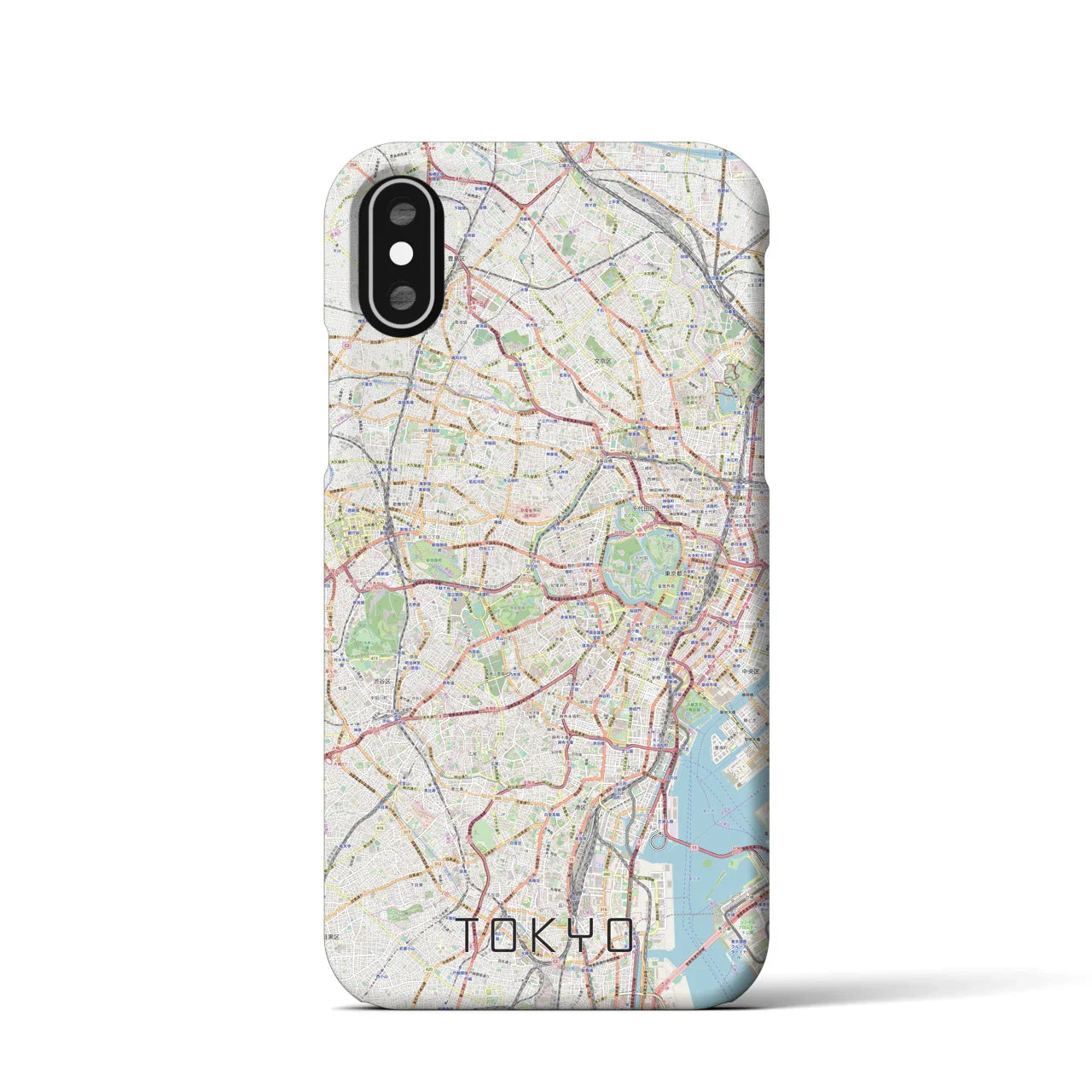 【東京2(東京都)】地図柄iPhoneケース(バックカバータイプ)
