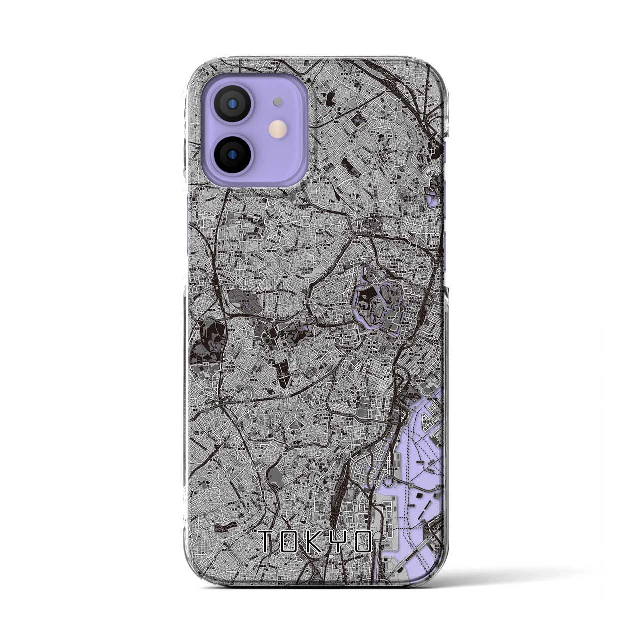 【東京2(東京都)】地図柄iPhoneケース(クリアタイプ)