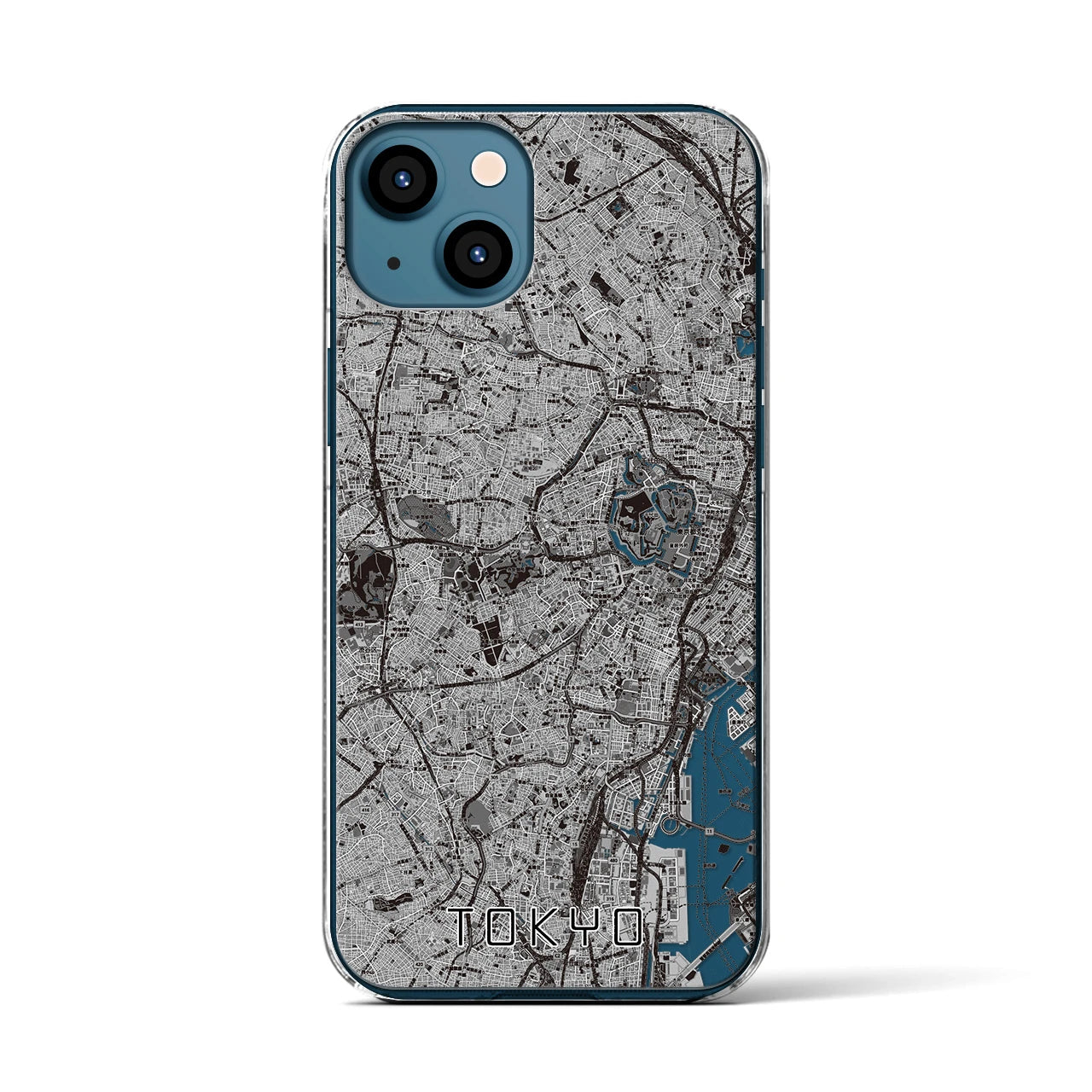 【東京2(東京都)】地図柄iPhoneケース(クリアタイプ)