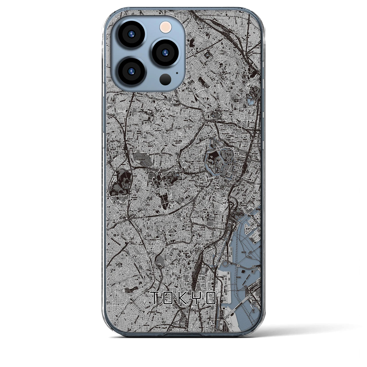 【東京2(東京都)】地図柄iPhoneケース(クリアタイプ)