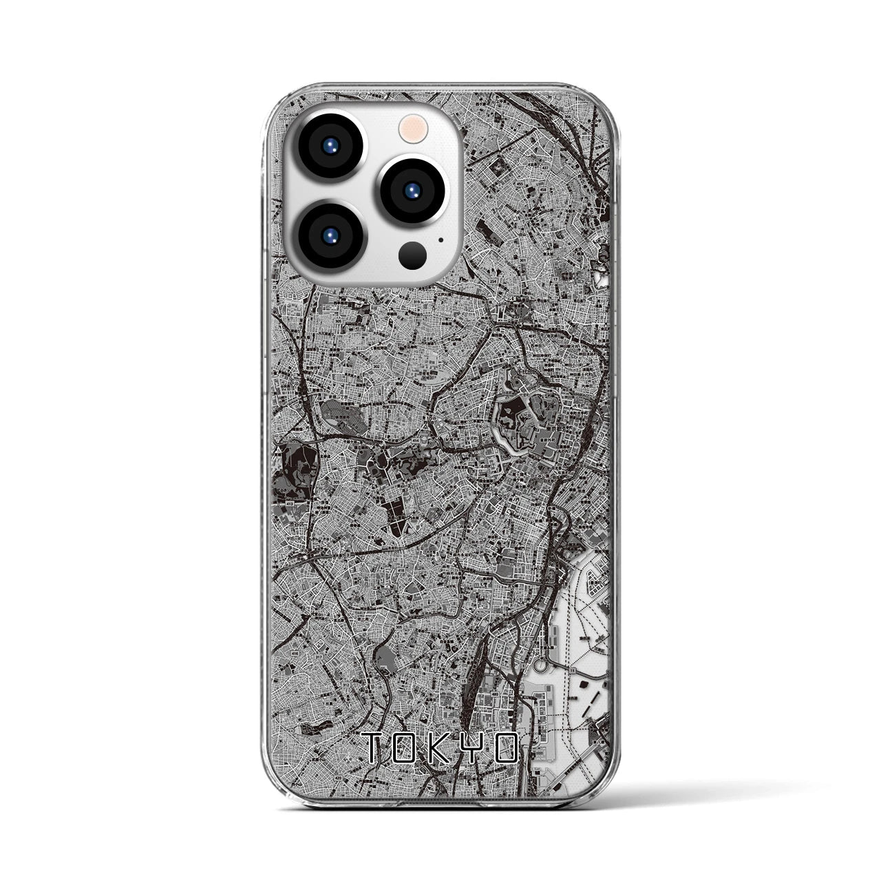 【東京2(東京都)】地図柄iPhoneケース(クリアタイプ)