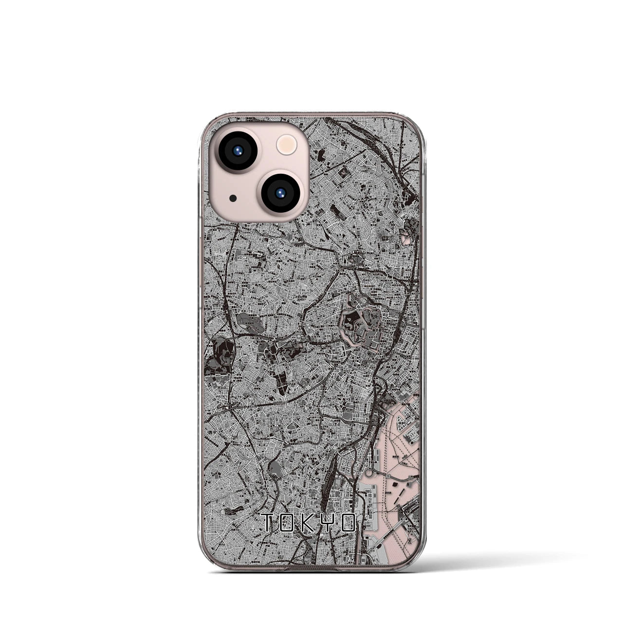【東京2(東京都)】地図柄iPhoneケース(クリアタイプ)