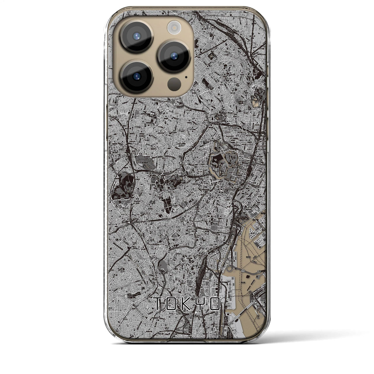 【東京2(東京都)】地図柄iPhoneケース(クリアタイプ)