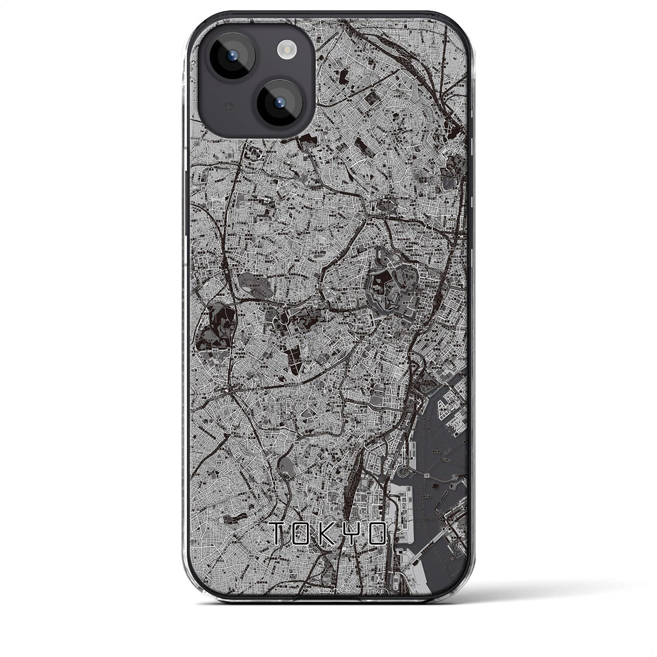 【東京2(東京都)】地図柄iPhoneケース(クリアタイプ)