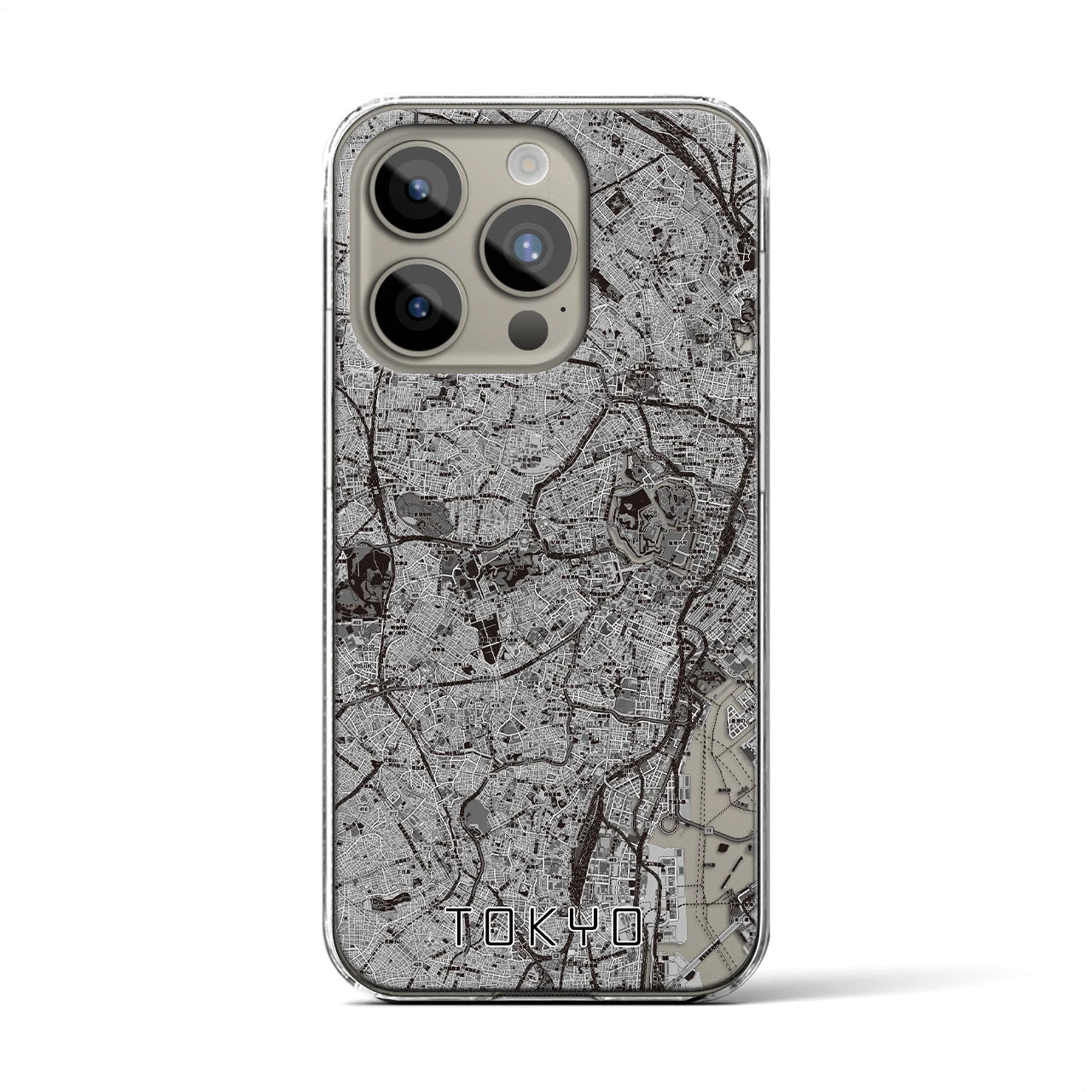 【東京2(東京都)】地図柄iPhoneケース(クリアタイプ)