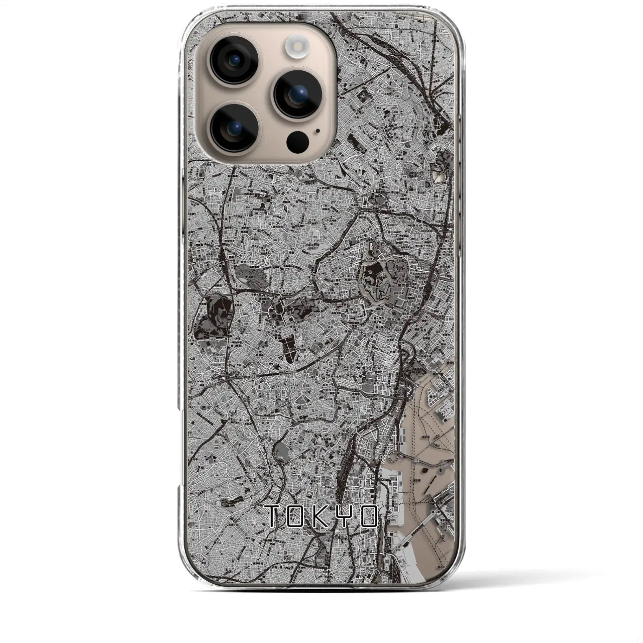 【東京2(東京都)】地図柄iPhoneケース(クリアタイプ)