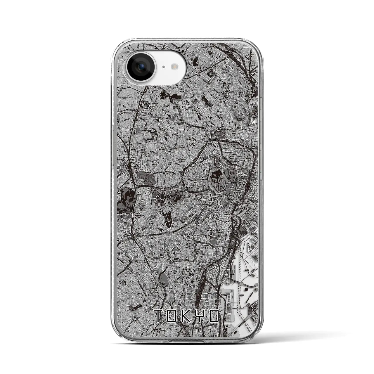 【東京2(東京都)】地図柄iPhoneケース(クリアタイプ)