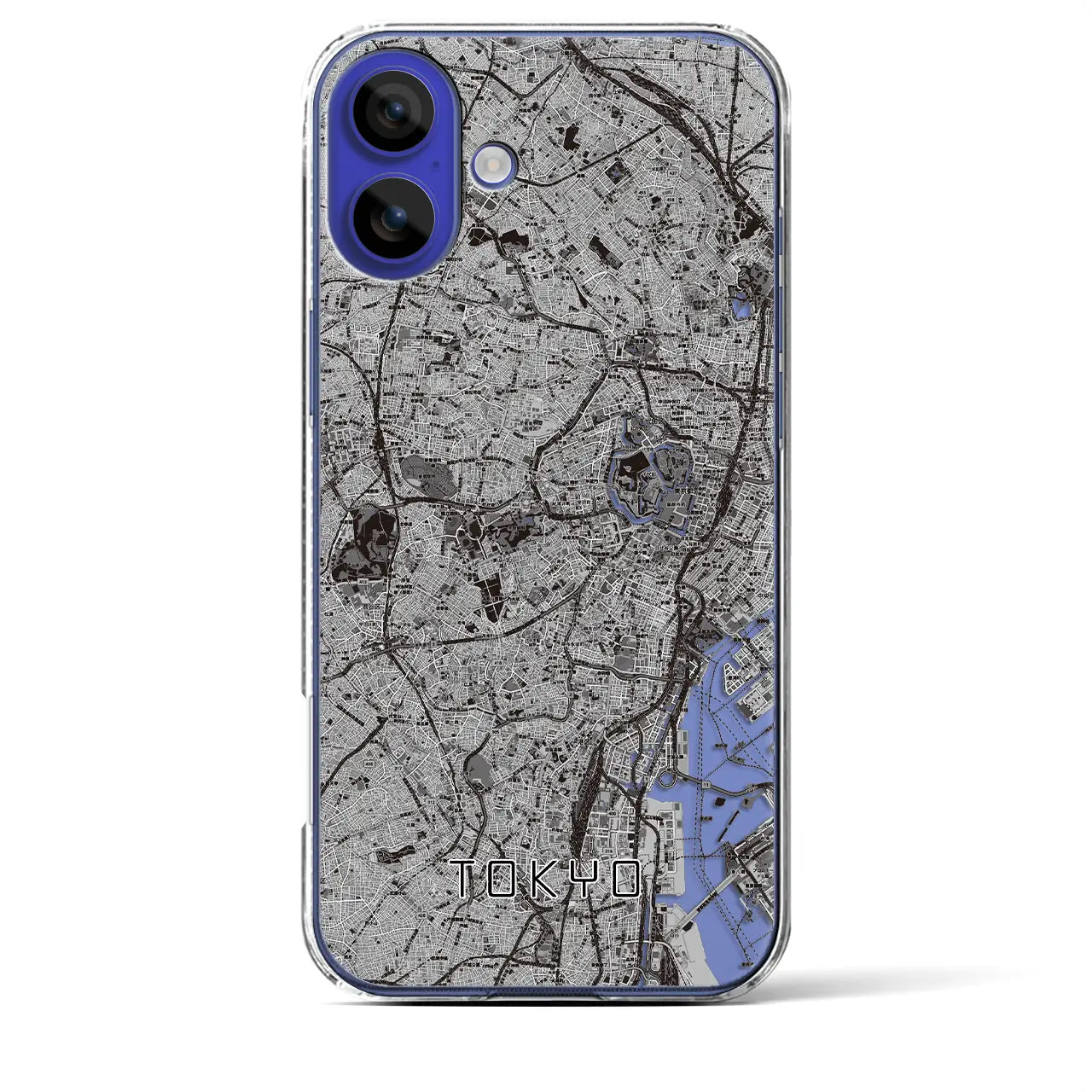 【東京2(東京都)】地図柄iPhoneケース(クリアタイプ)