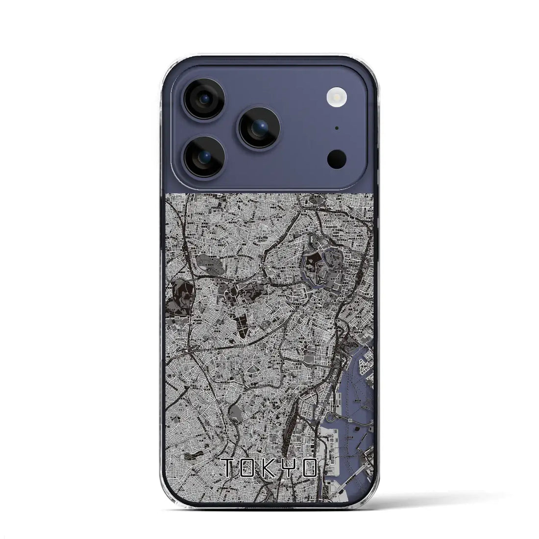 【東京2(東京都)】地図柄iPhoneケース(クリアタイプ)