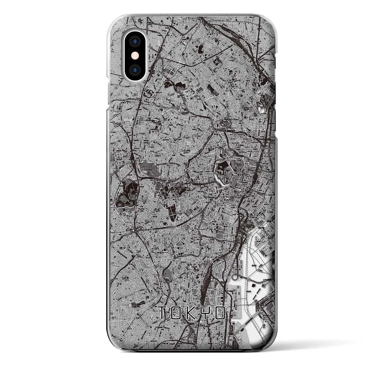【東京2(東京都)】地図柄iPhoneケース(クリアタイプ)