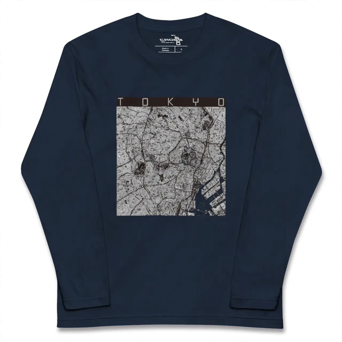 【東京2(東京都)】地図柄ロングスリーブTシャツ