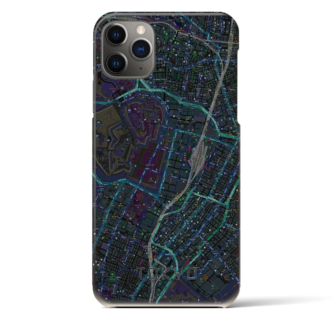 【東京(東京都)】地図柄iPhoneケース(バックカバータイプ)