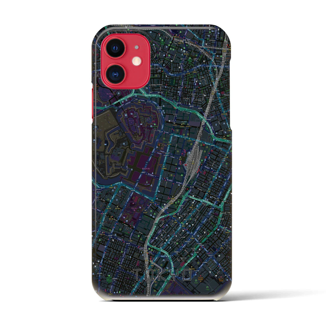 【東京(東京都)】地図柄iPhoneケース(バックカバータイプ)