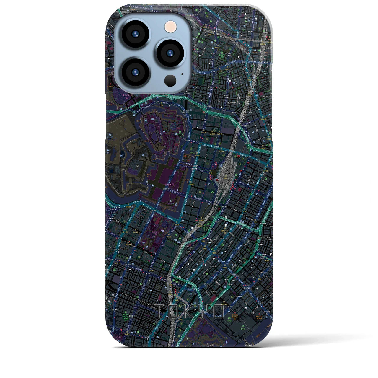【東京(東京都)】地図柄iPhoneケース(バックカバータイプ)