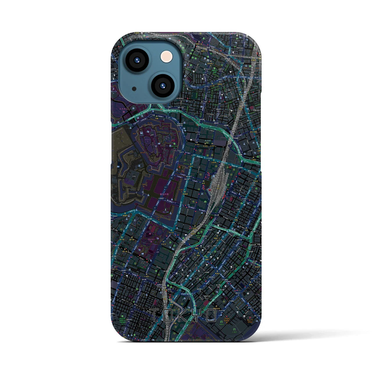 【東京(東京都)】地図柄iPhoneケース(バックカバータイプ)