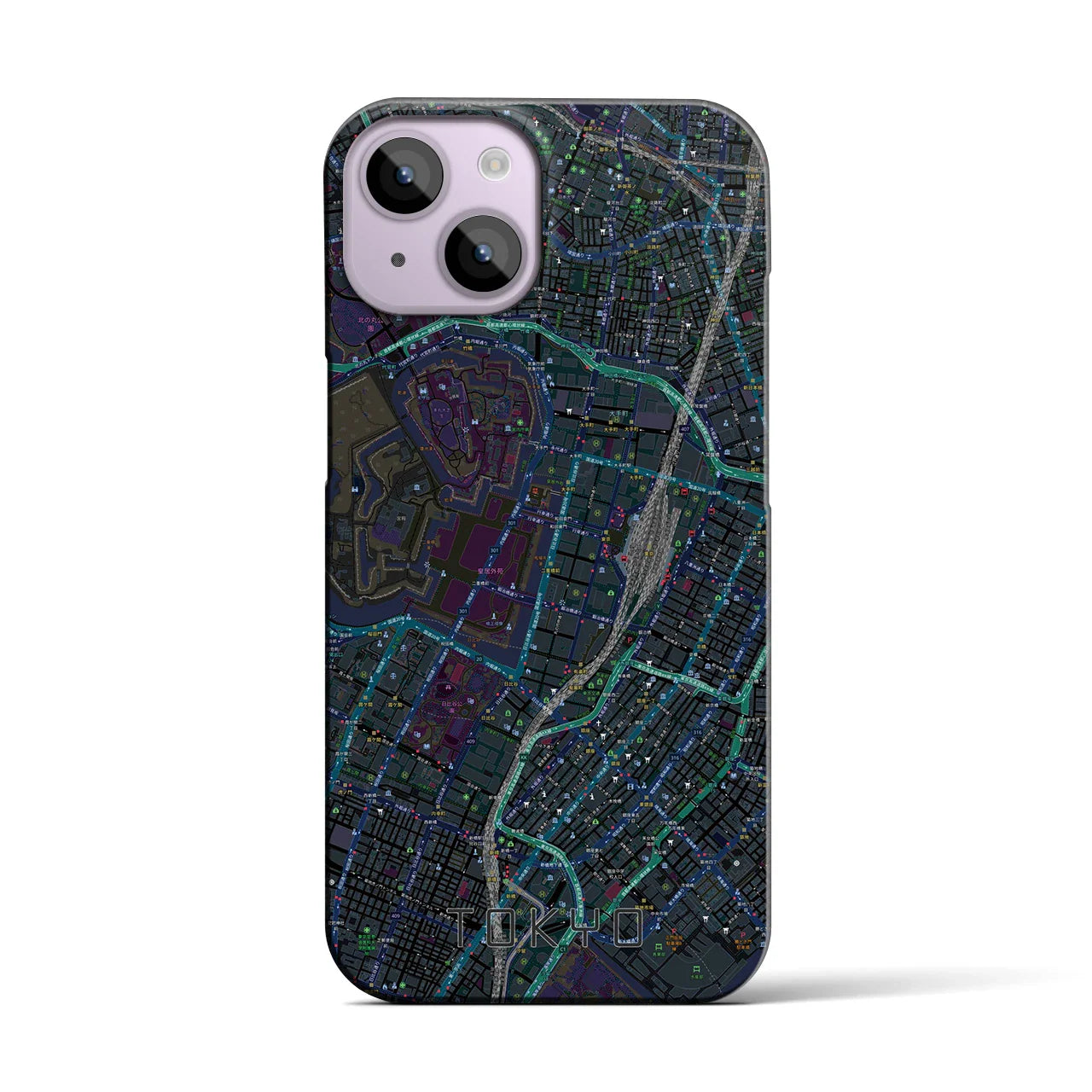 【東京(東京都)】地図柄iPhoneケース(バックカバータイプ)