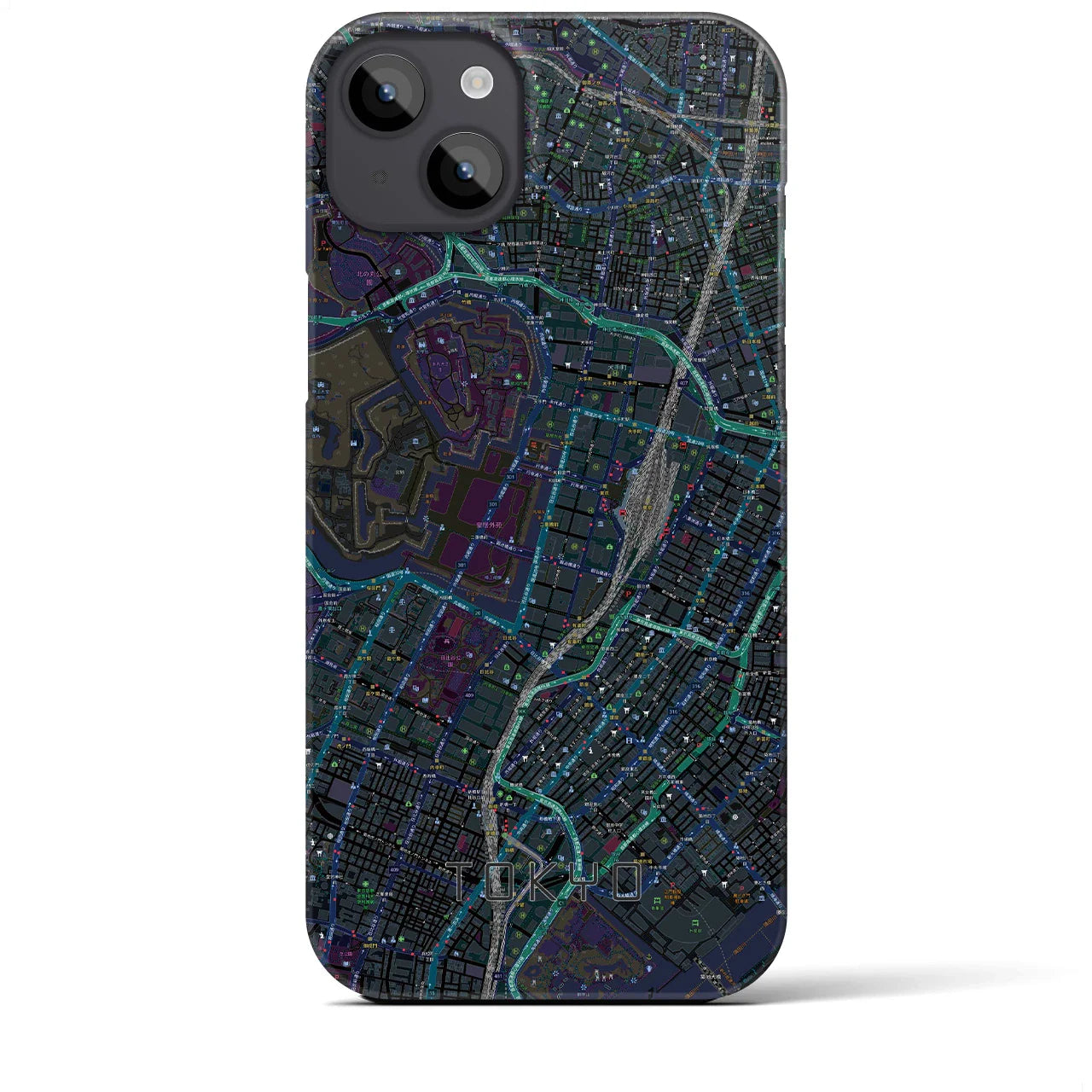 【東京(東京都)】地図柄iPhoneケース(バックカバータイプ)