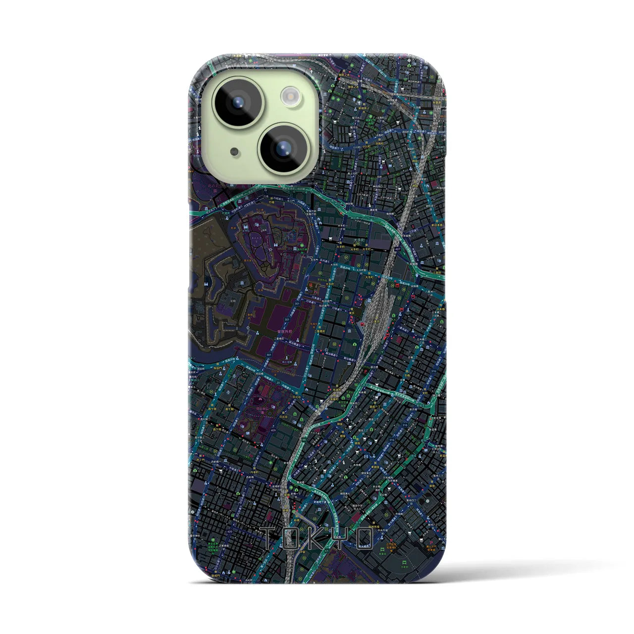 【東京(東京都)】地図柄iPhoneケース(バックカバータイプ)