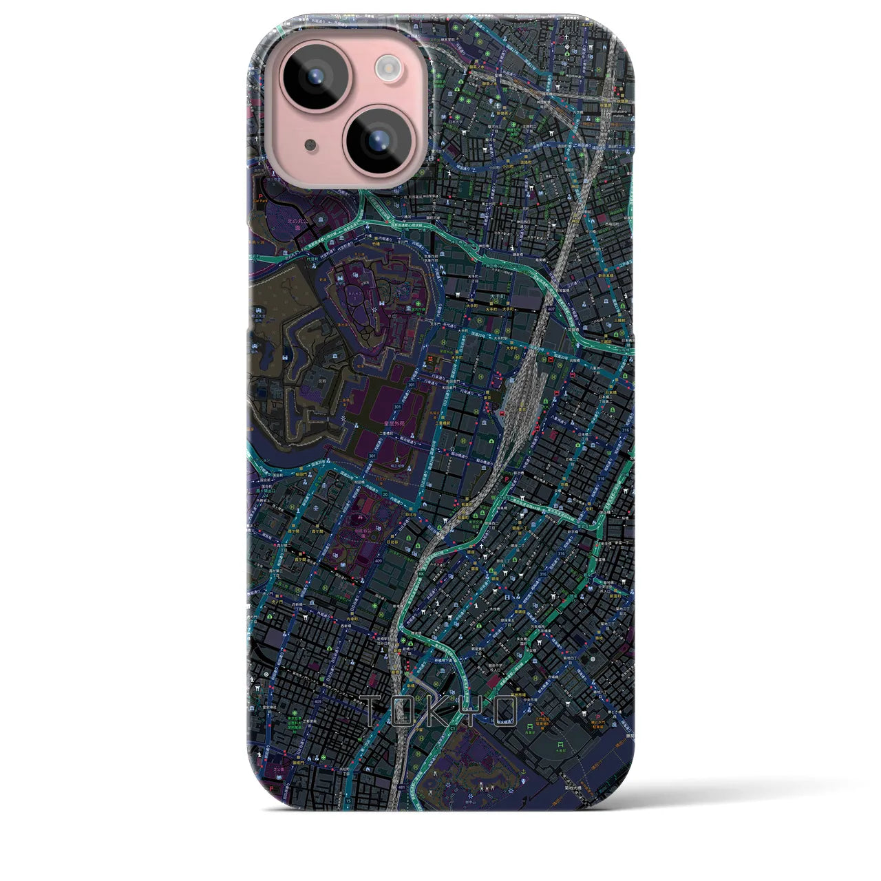 【東京(東京都)】地図柄iPhoneケース(バックカバータイプ)