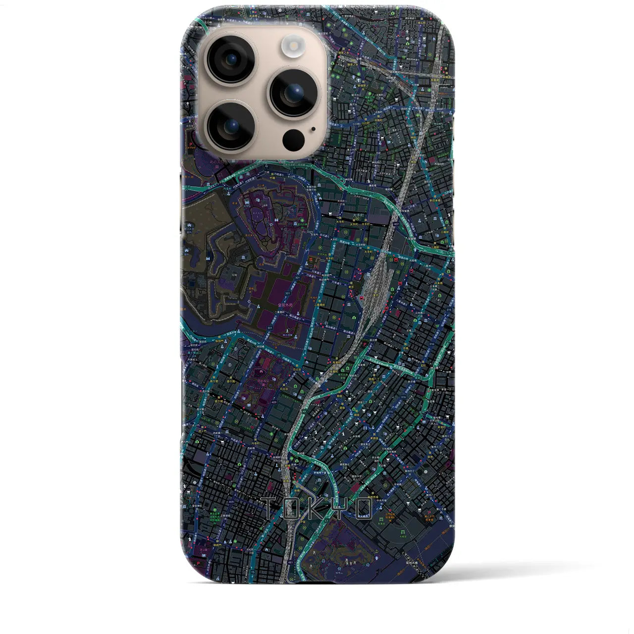 【東京(東京都)】地図柄iPhoneケース(バックカバータイプ)