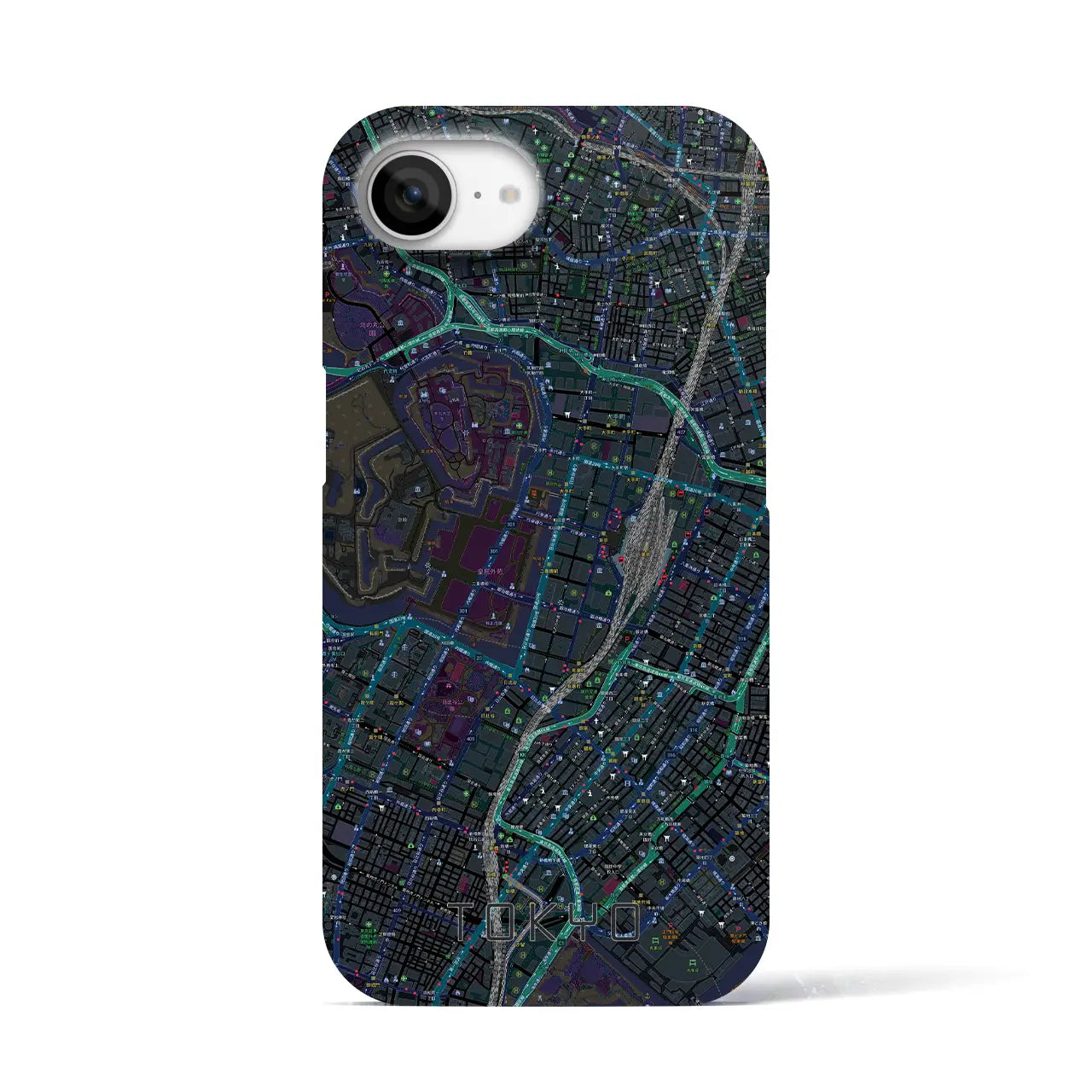【東京(東京都)】地図柄iPhoneケース(バックカバータイプ)