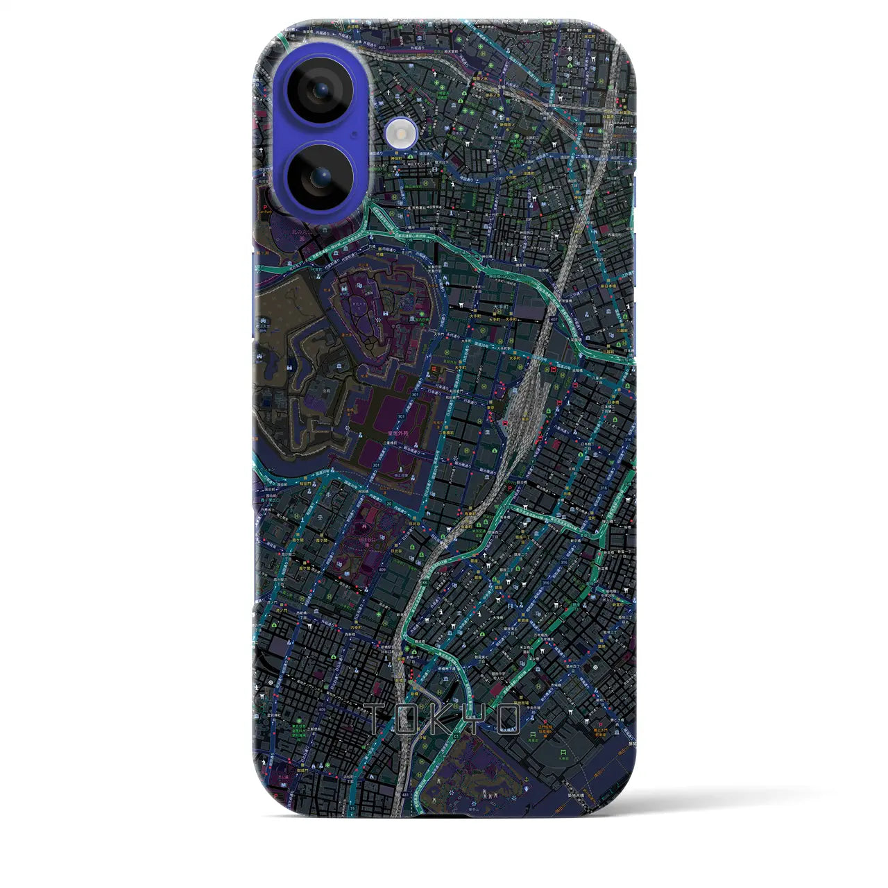 【東京(東京都)】地図柄iPhoneケース(バックカバータイプ)