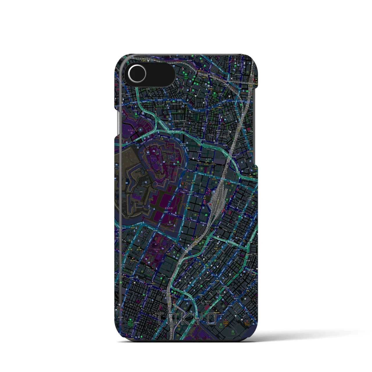 【東京(東京都)】地図柄iPhoneケース(バックカバータイプ)