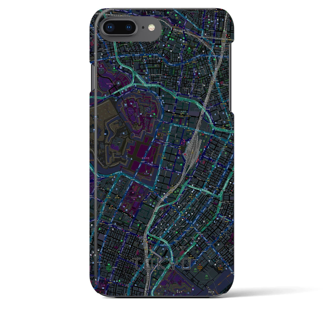 【東京(東京都)】地図柄iPhoneケース(バックカバータイプ)