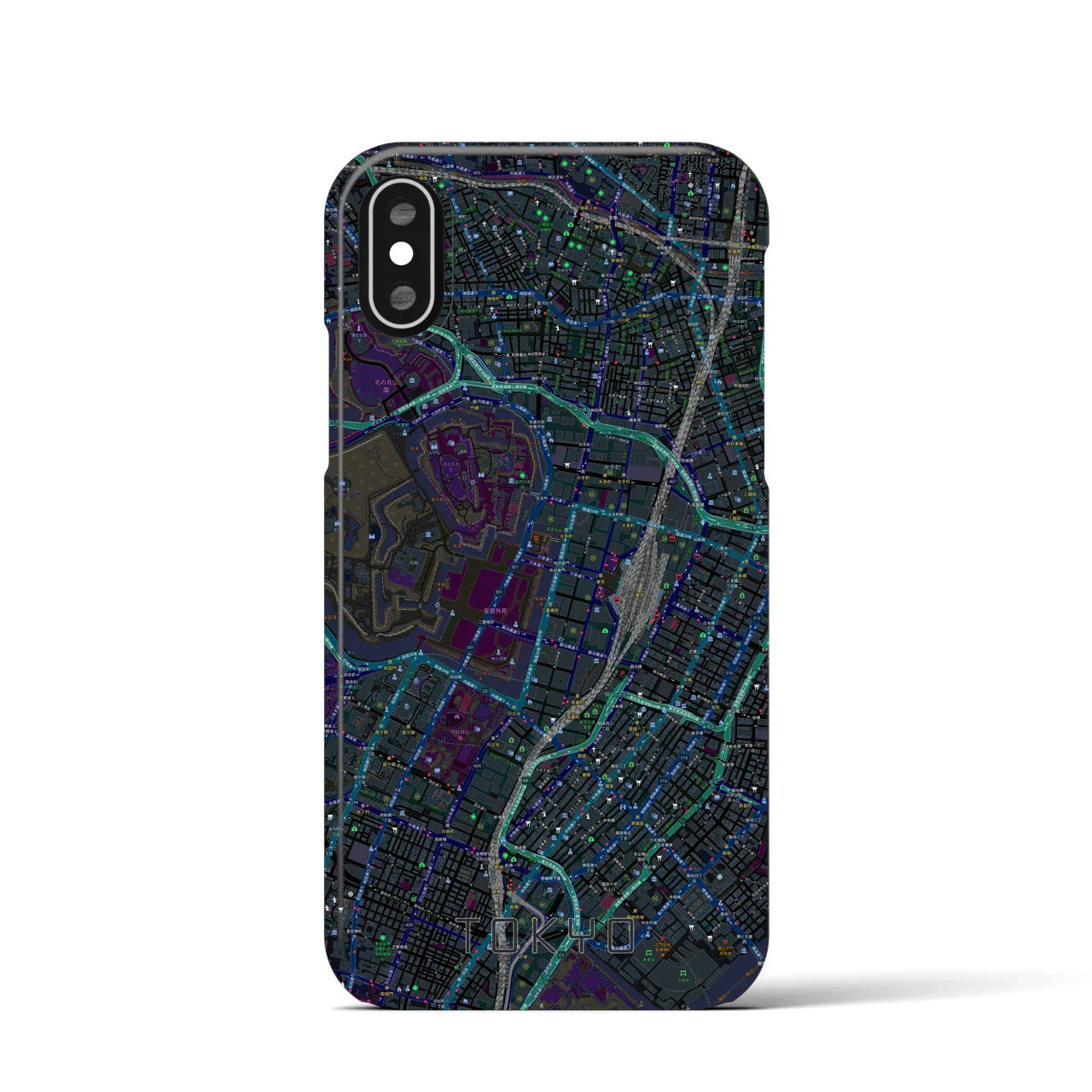 【東京(東京都)】地図柄iPhoneケース(バックカバータイプ)