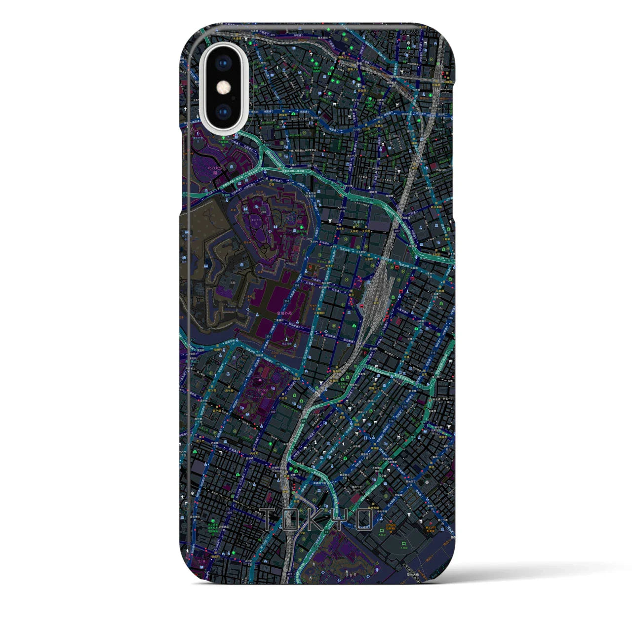 【東京(東京都)】地図柄iPhoneケース(バックカバータイプ)