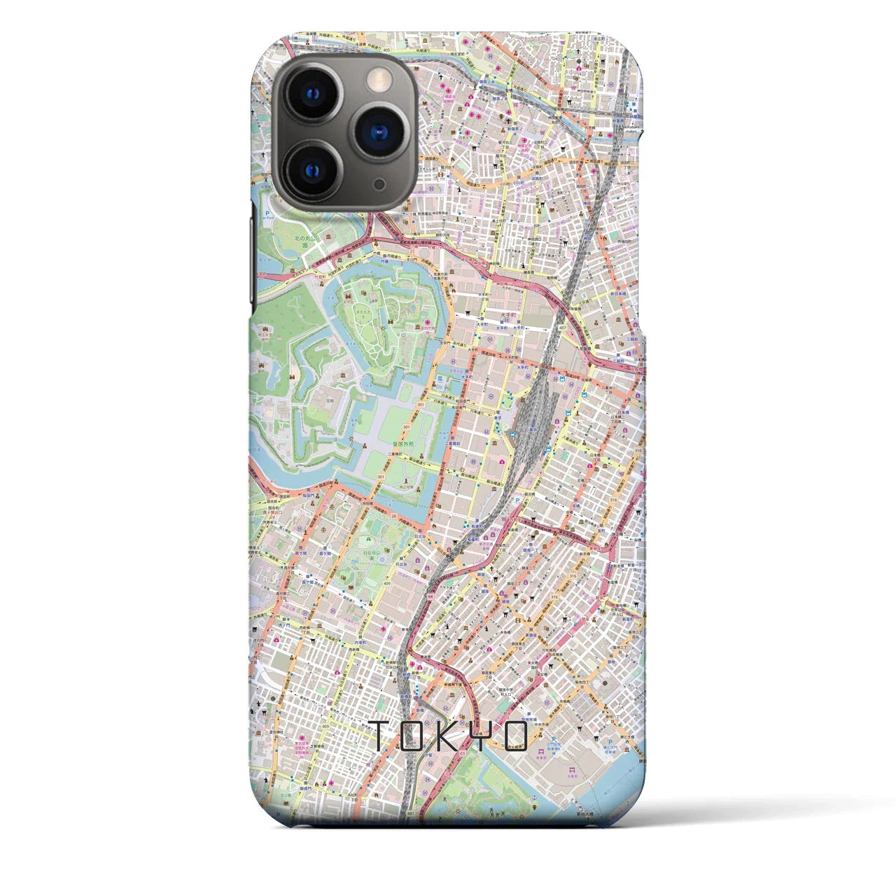 【東京(東京都)】地図柄iPhoneケース(バックカバータイプ)
