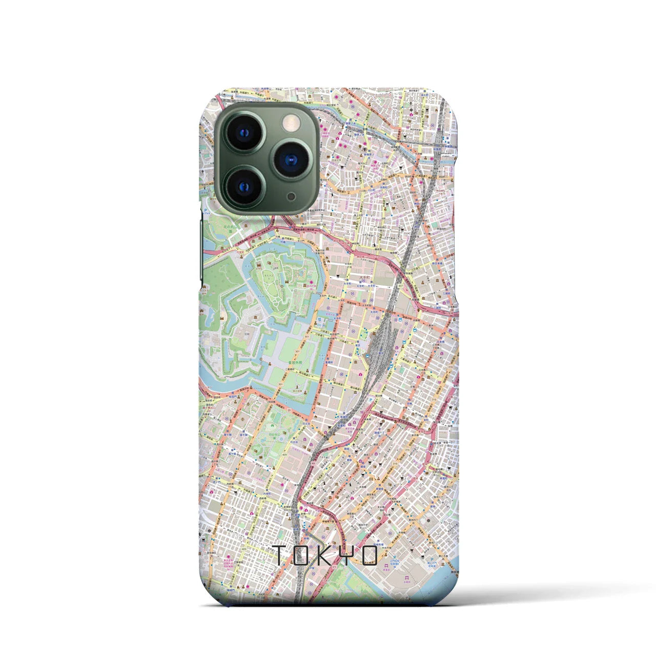 【東京(東京都)】地図柄iPhoneケース(バックカバータイプ)