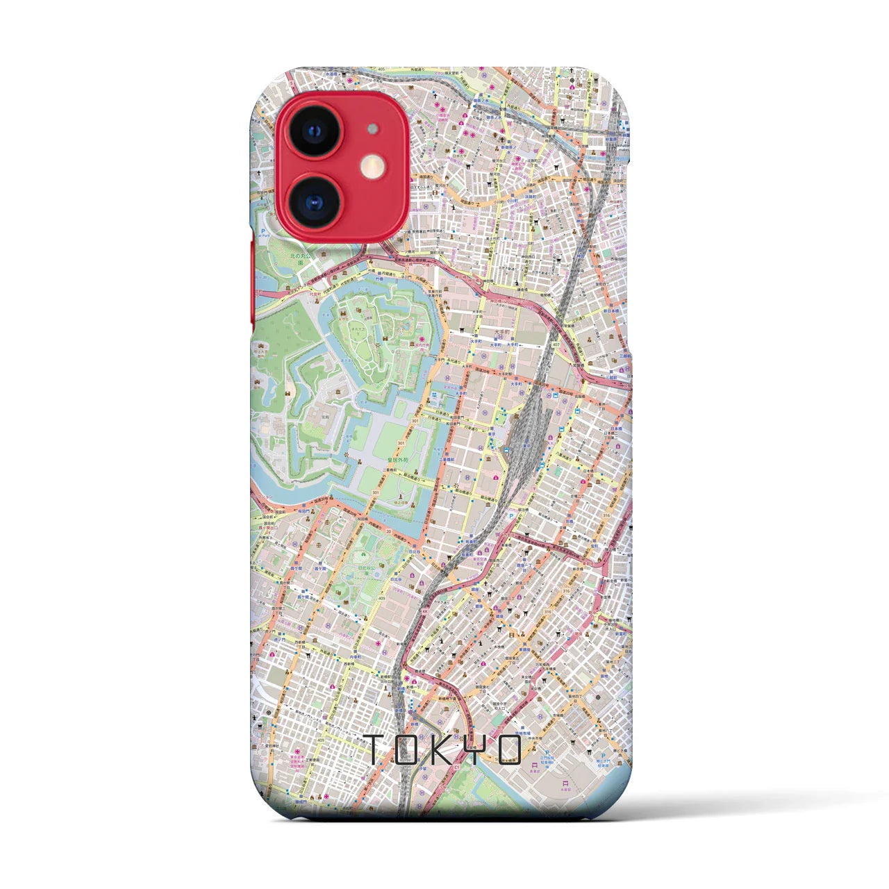 【東京(東京都)】地図柄iPhoneケース(バックカバータイプ)
