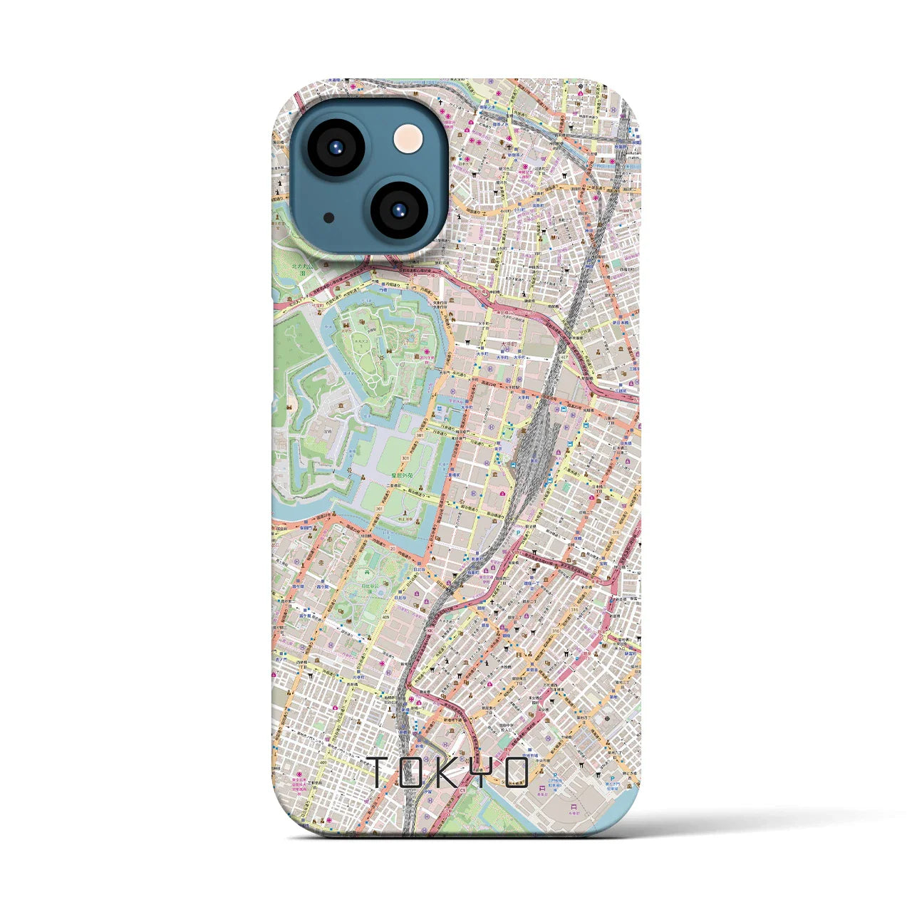 【東京(東京都)】地図柄iPhoneケース(バックカバータイプ)