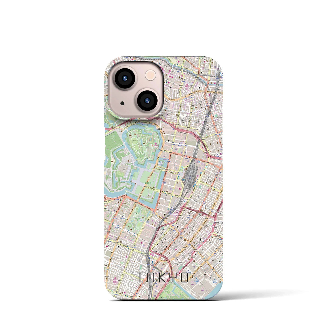 【東京(東京都)】地図柄iPhoneケース(バックカバータイプ)