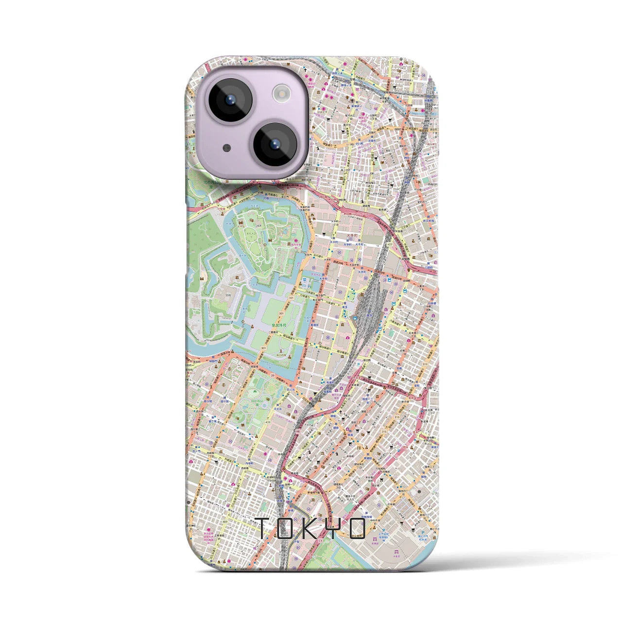 【東京(東京都)】地図柄iPhoneケース(バックカバータイプ)