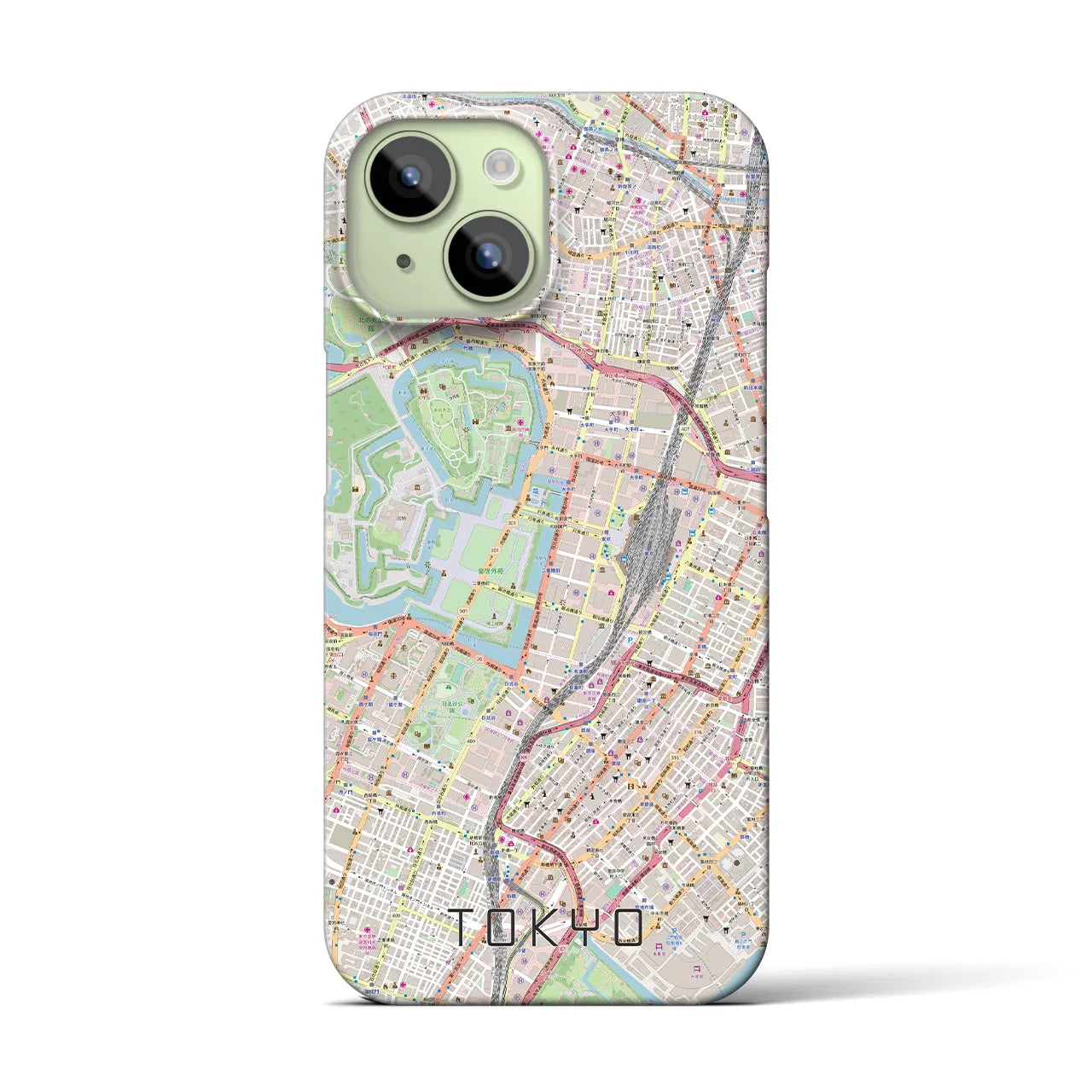 【東京(東京都)】地図柄iPhoneケース(バックカバータイプ)