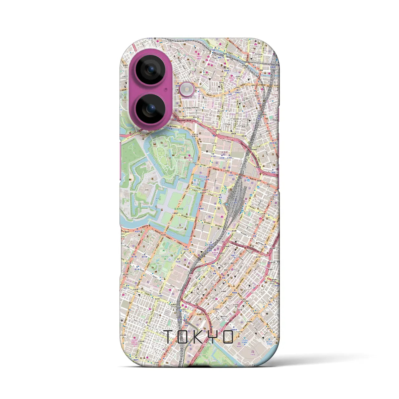 【東京(東京都)】地図柄iPhoneケース(バックカバータイプ)