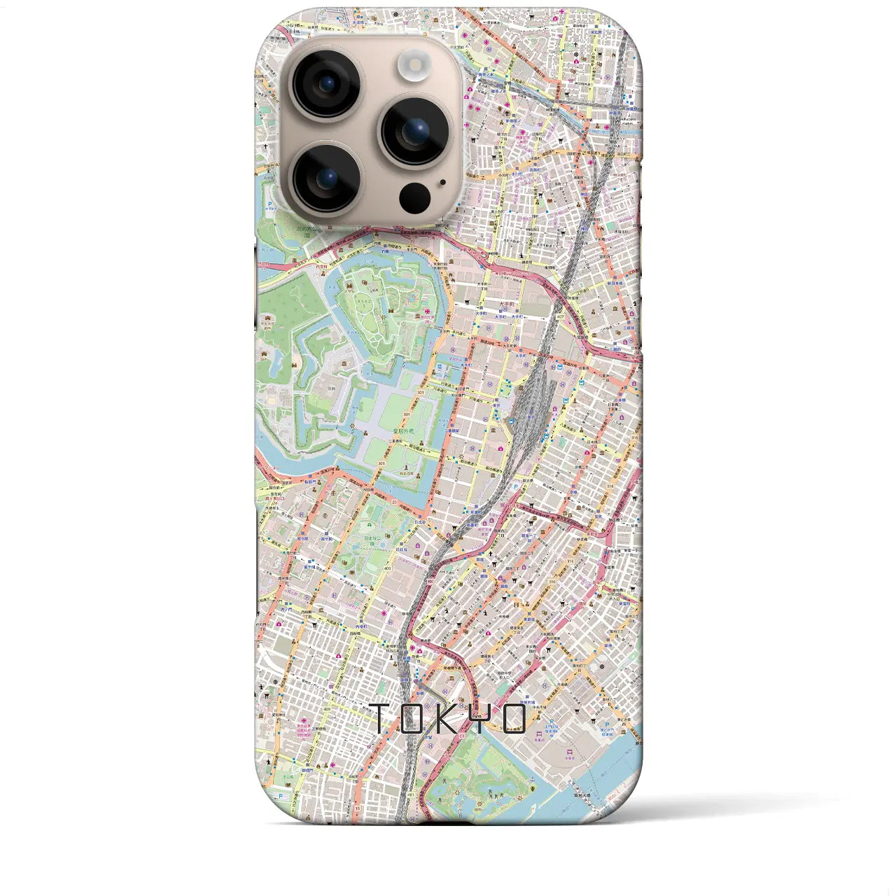 【東京(東京都)】地図柄iPhoneケース(バックカバータイプ)