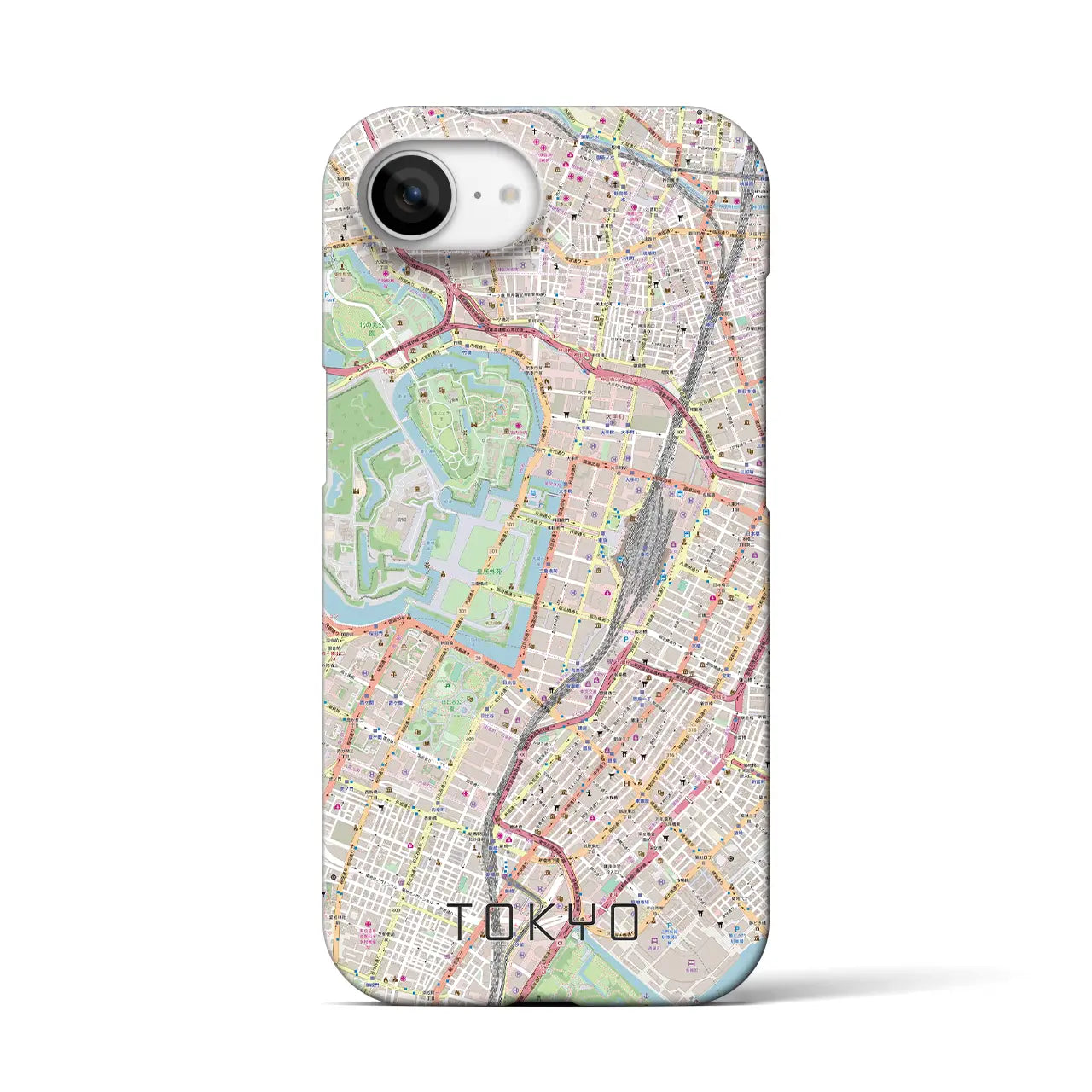 【東京(東京都)】地図柄iPhoneケース(バックカバータイプ)