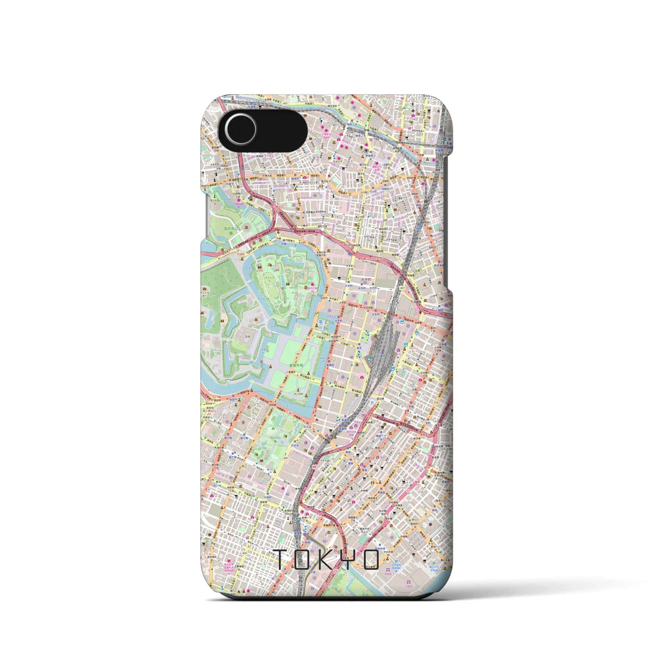 【東京(東京都)】地図柄iPhoneケース(バックカバータイプ)