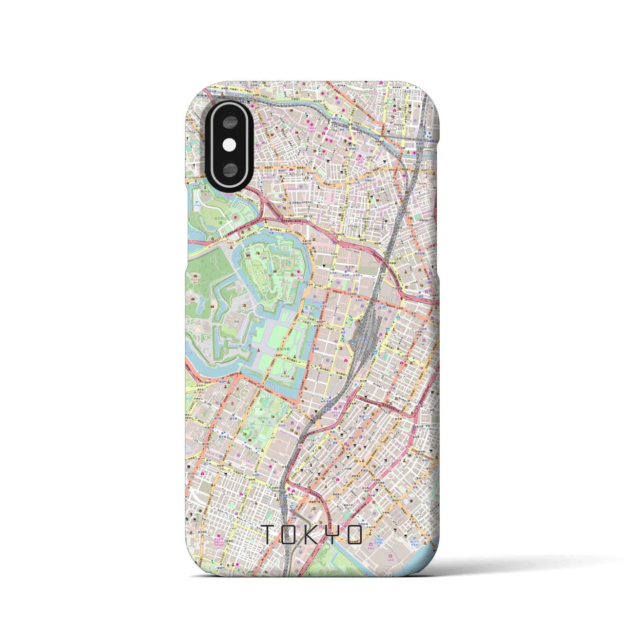 【東京(東京都)】地図柄iPhoneケース(バックカバータイプ)