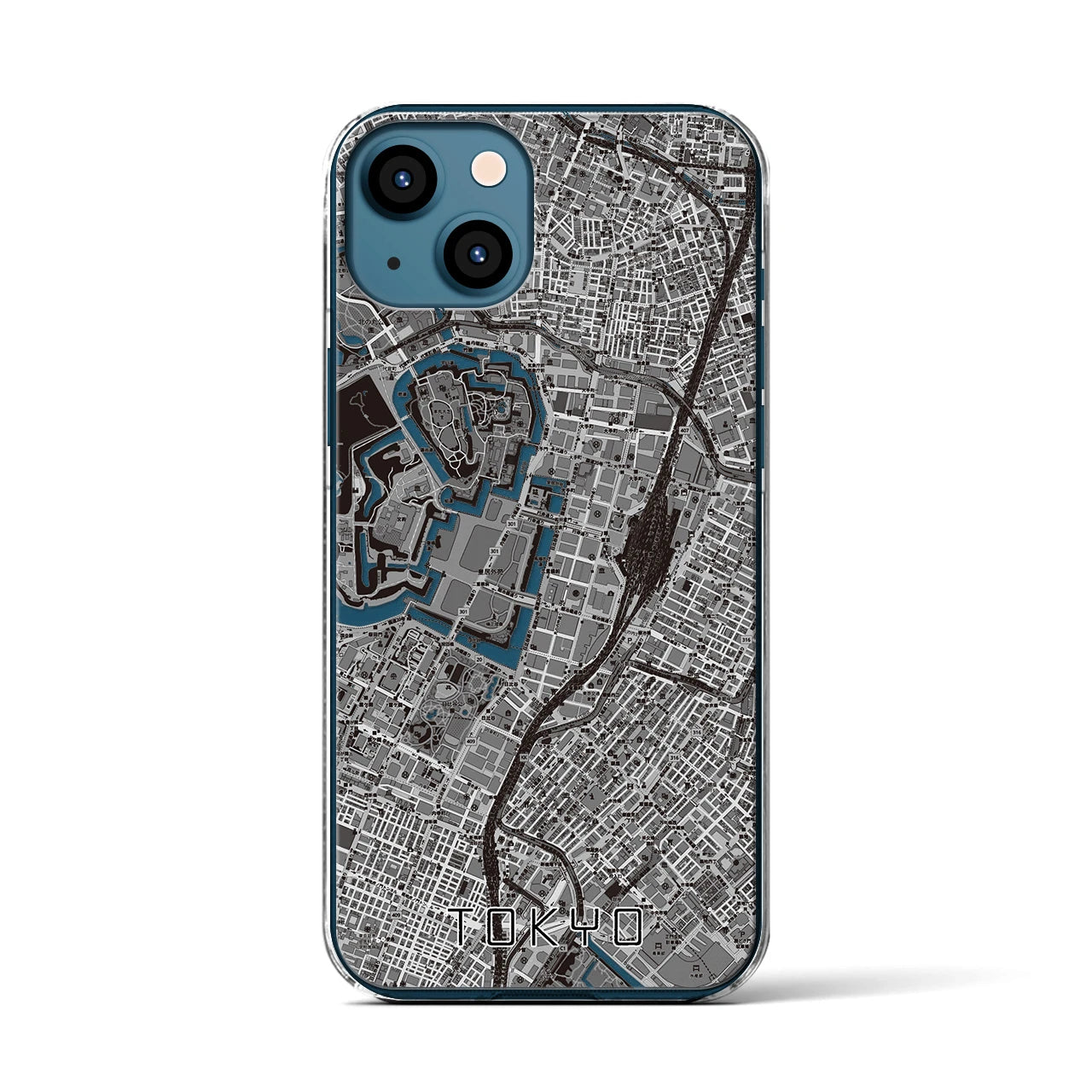 【東京(東京都)】地図柄iPhoneケース(クリアタイプ)