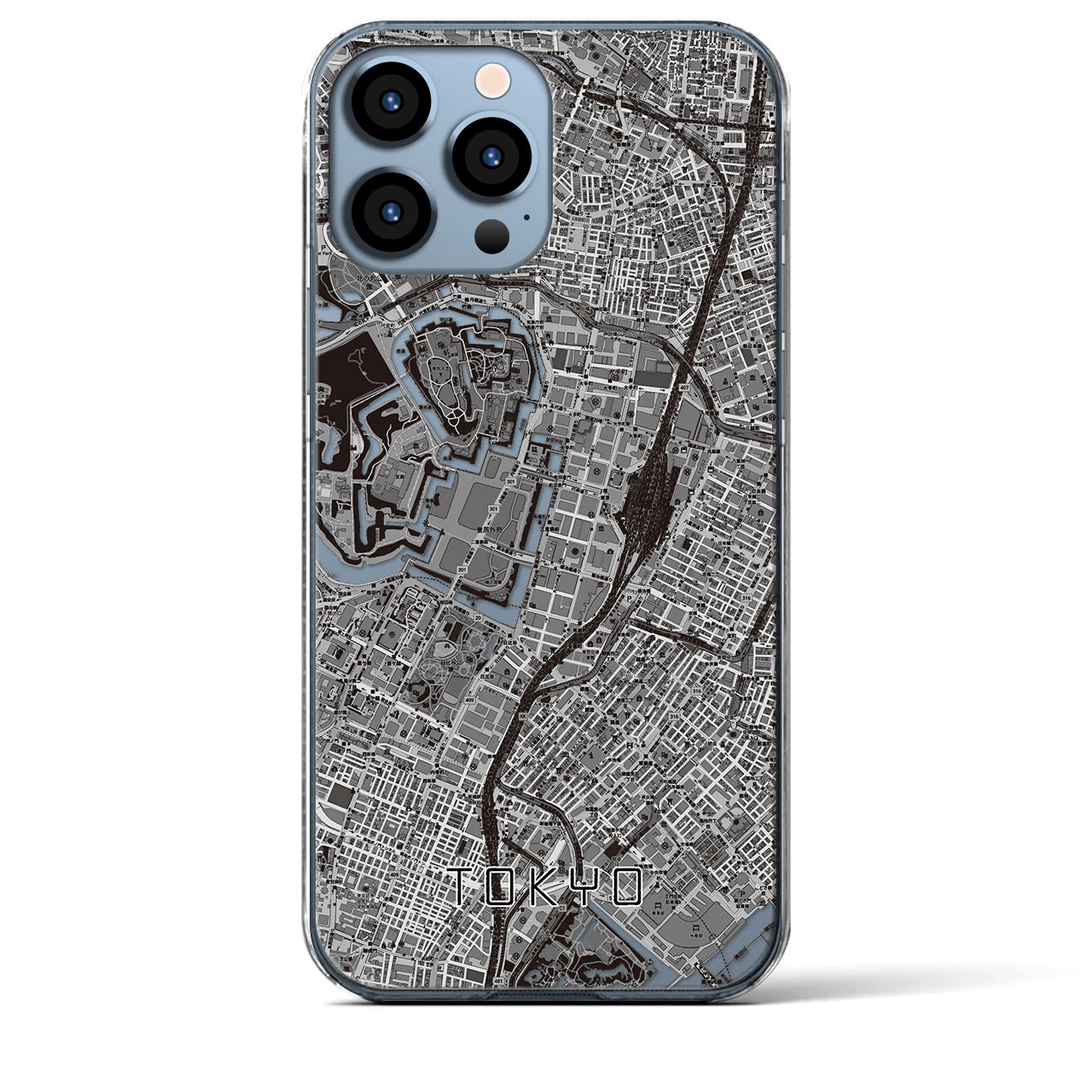 【東京(東京都)】地図柄iPhoneケース(クリアタイプ)