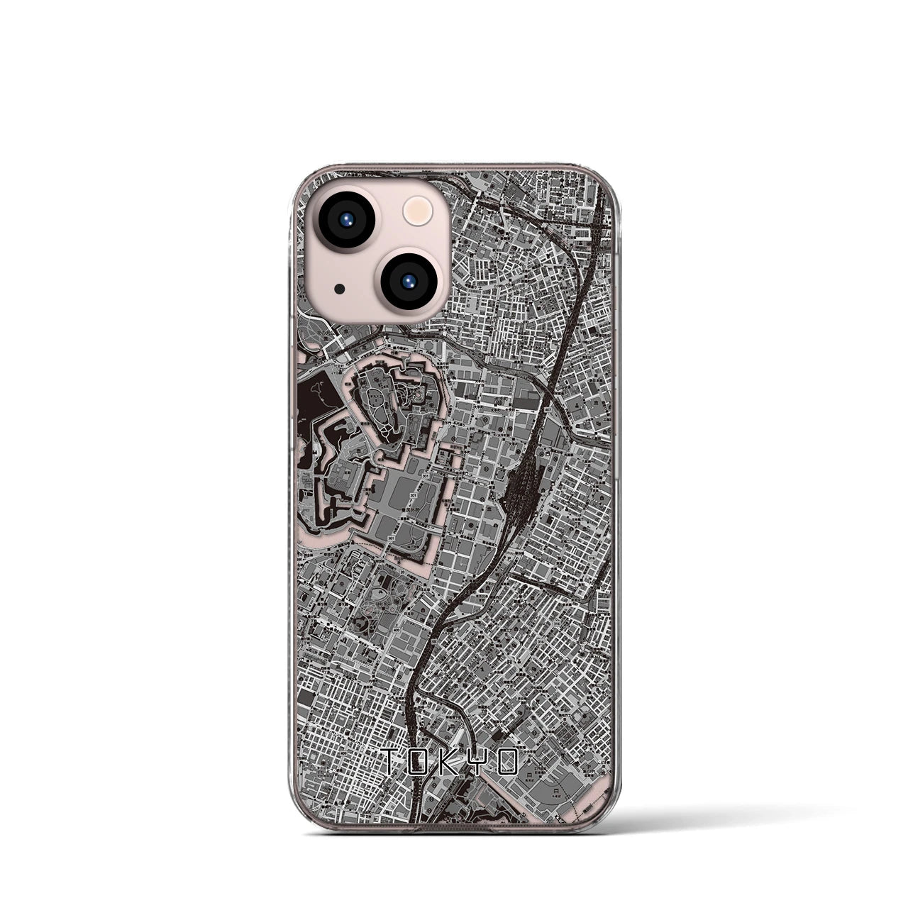 【東京(東京都)】地図柄iPhoneケース(クリアタイプ)