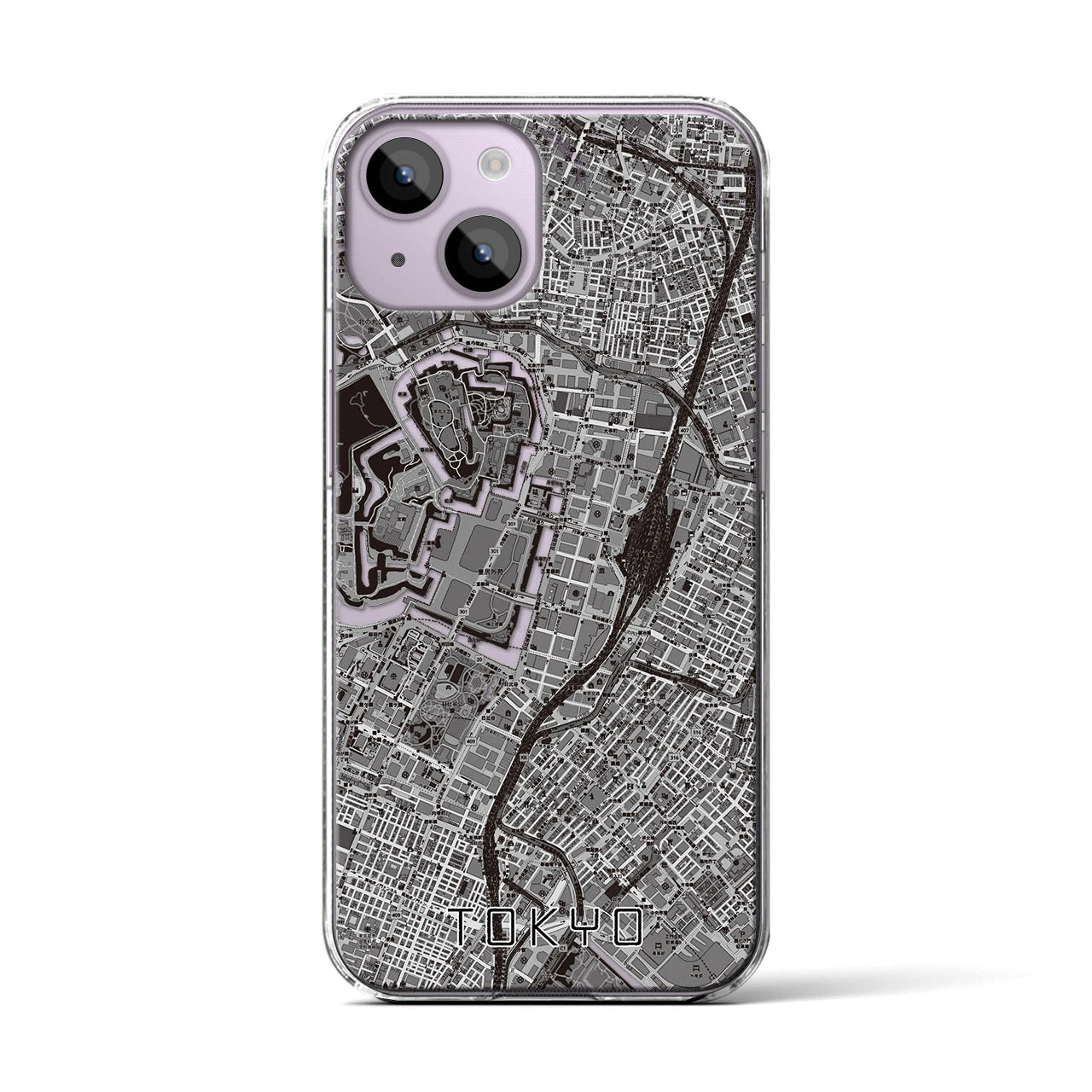 【東京(東京都)】地図柄iPhoneケース(クリアタイプ)
