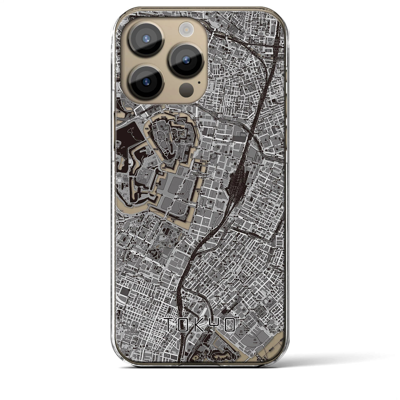 【東京(東京都)】地図柄iPhoneケース(クリアタイプ)