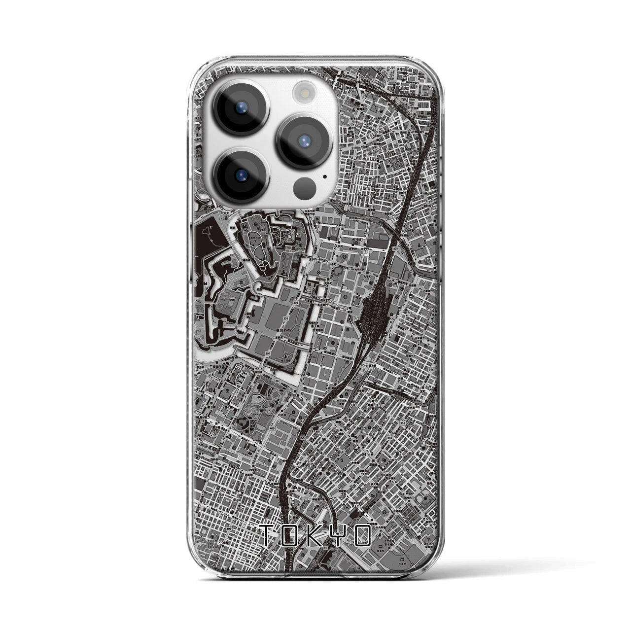 【東京(東京都)】地図柄iPhoneケース(クリアタイプ)