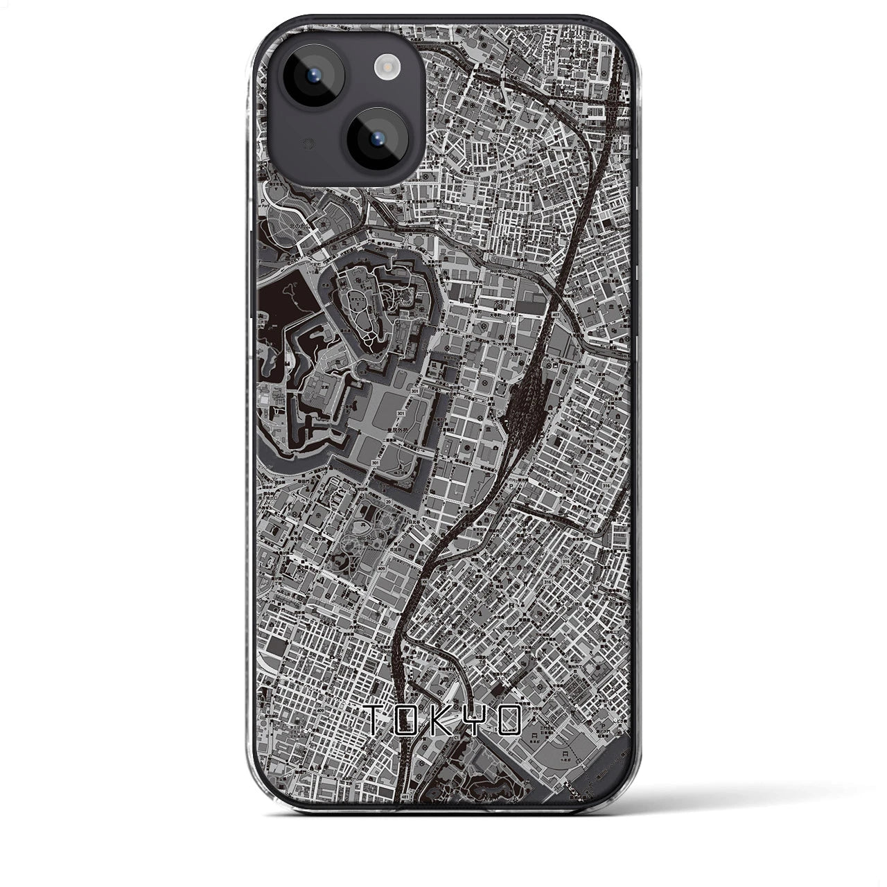 【東京(東京都)】地図柄iPhoneケース(クリアタイプ)