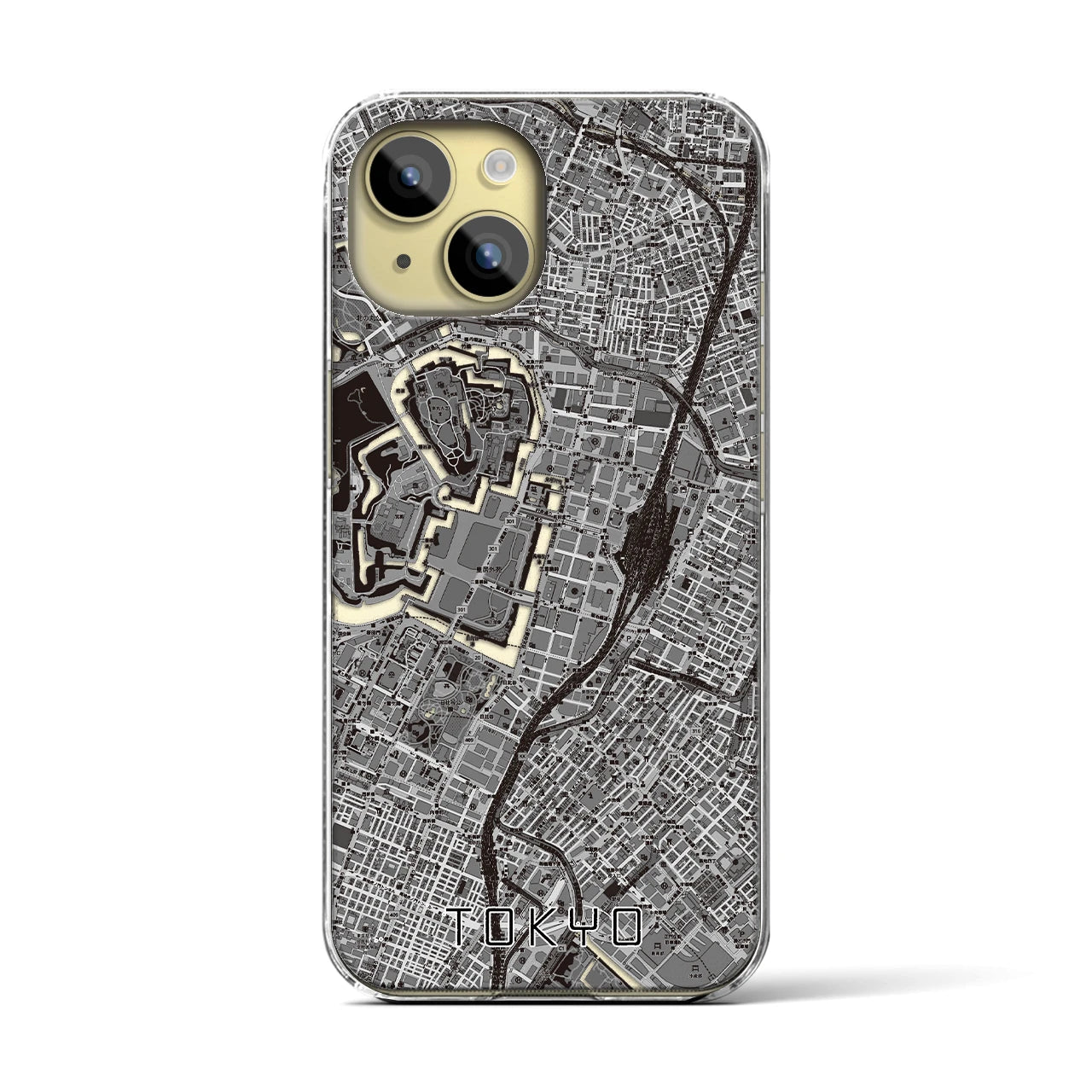 【東京(東京都)】地図柄iPhoneケース(クリアタイプ)